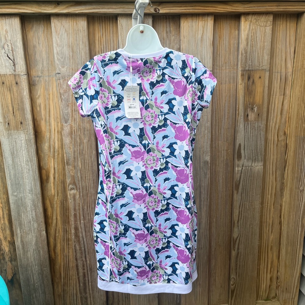 NWT Pebble Beach Floral Swim Cover-Up Golf Tennis Dress Size Medium - Picture 6 of 9